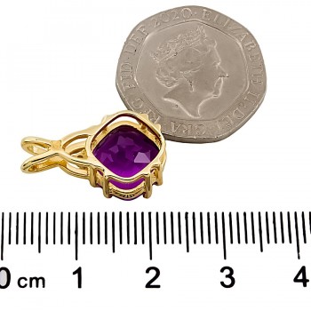 9ct gold Amethyst Pendant